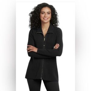 Soft Surroundings Usonia Zip Sweater Sz S